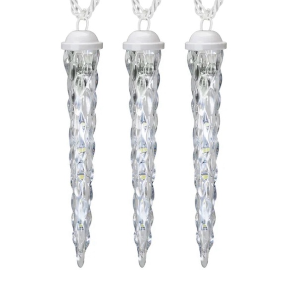 Gemmy Lightshow Shooting Star Multi-Color LED Falling Icicle Lights Set of 10 - Picture 5 of 9